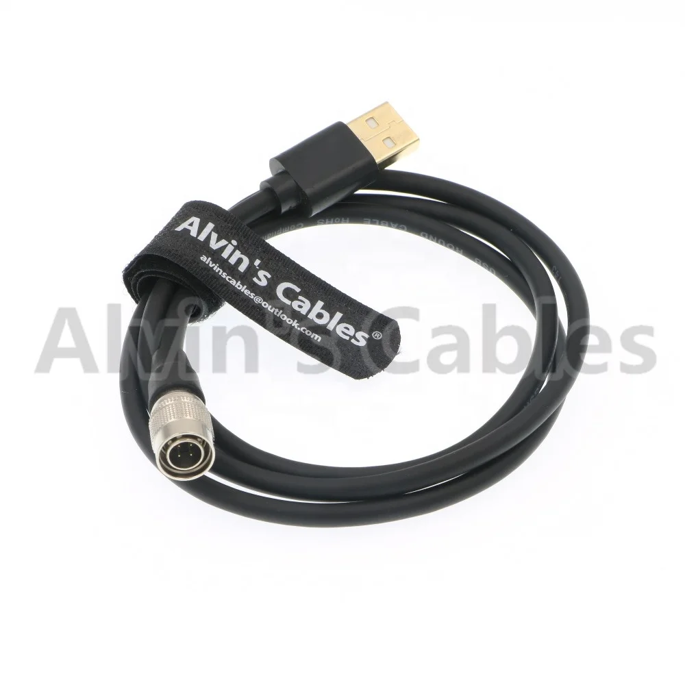 
Hirose 4 Pin Male to USB Total Station Data Cable for Sokkia Topcon W8 W7 Length 