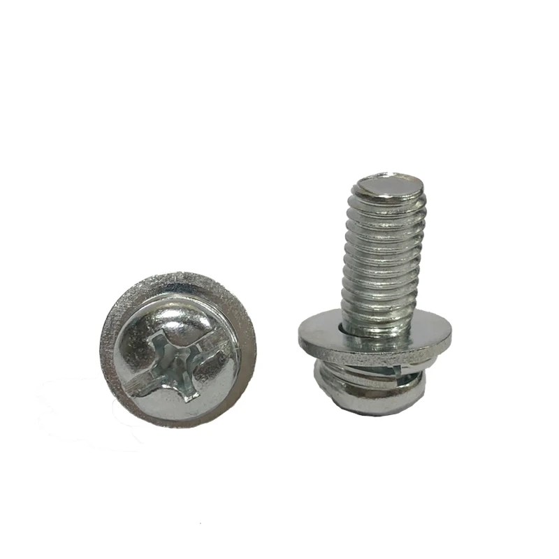 Пружинная шайба с шестигранной головкой, комбинированный болт и гайка, комбинированный тип