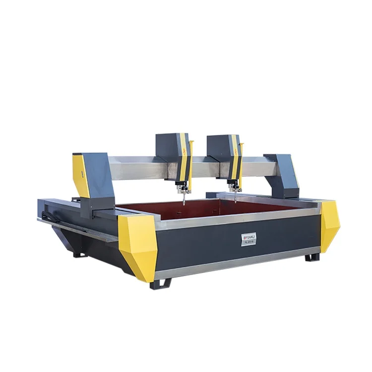 strong ability high tech double head waterjet cut machine for ceramic and marble