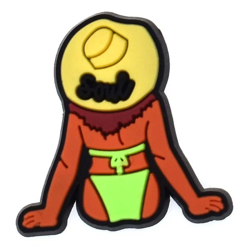 Cute Cartoon Croc  PVC Accessories Buckle Custom Clogs Decorations Diy Shoes Charms  For Children