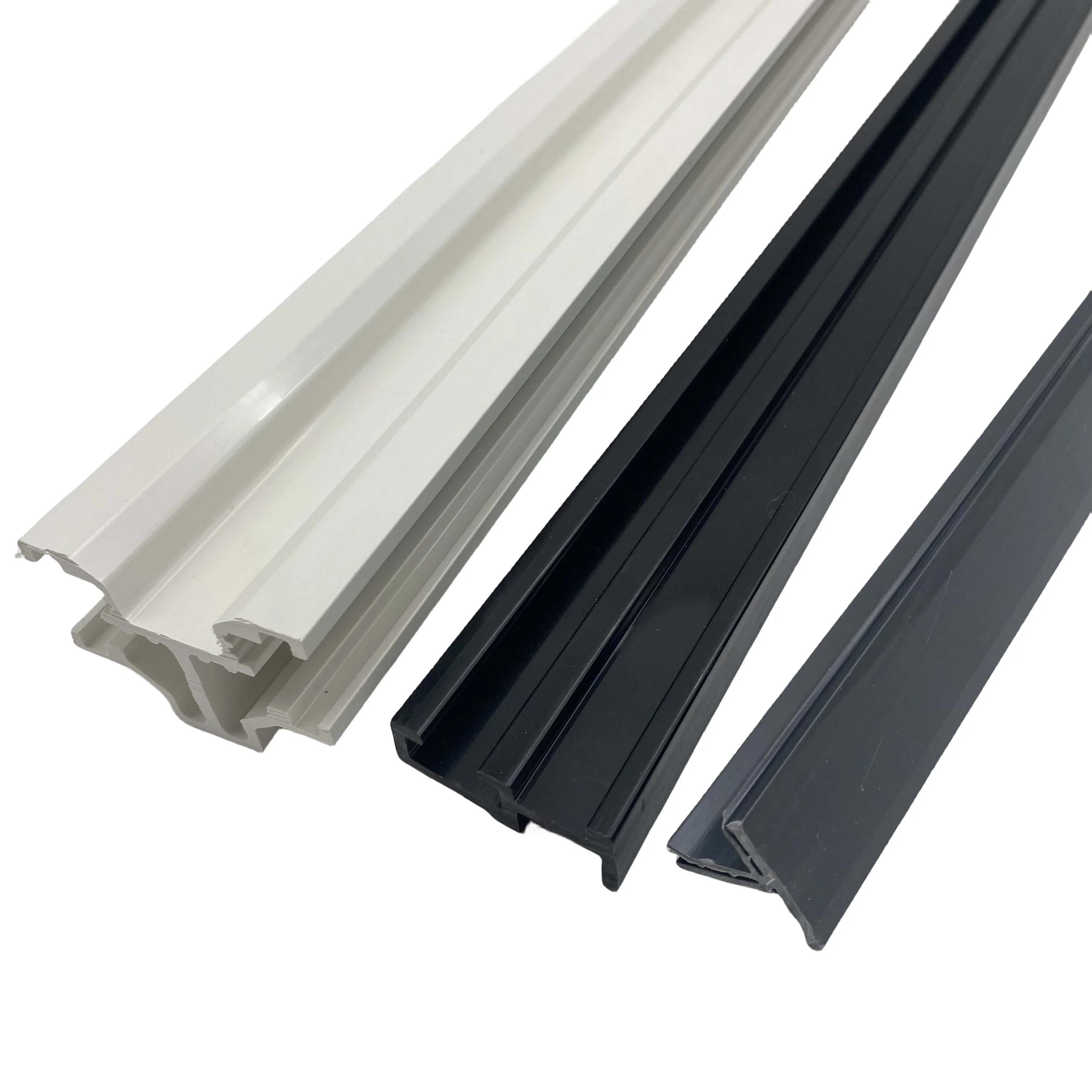 white PVC/UPVC windows and doors frame extrusion factory  custom extruded plastic profile PVC extrusion