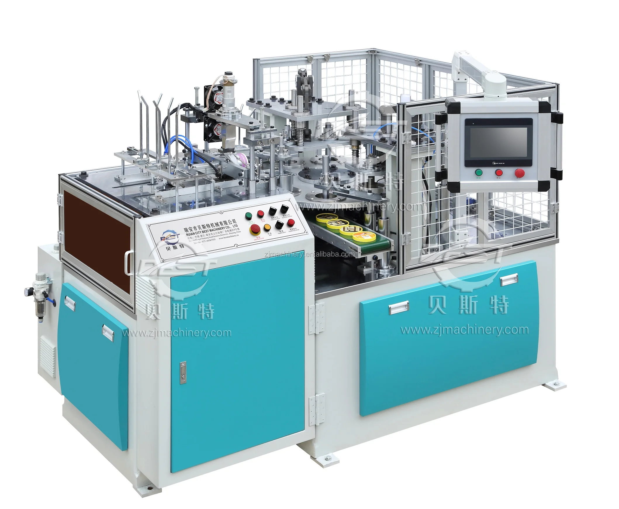 Coffee Soup Take Away Paper Cup Cover  Forming Machine stackable lid machine