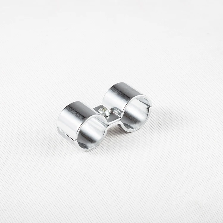 Tube Metal Lean Joint Pipe Clamp Fittings Wire Rod Connector for Chrome Wire Rack