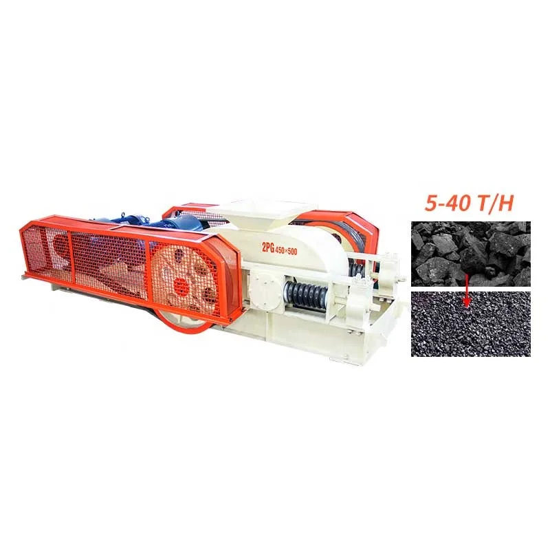 Crushing stone coal construction equipment double roller crusher with best price