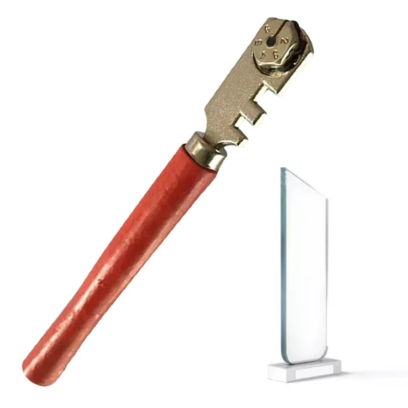 Hand Tools 6 Wheels Steel Glass Cutter Professional Cutting Tool Multifunctional Bottle Roller Craft Tile