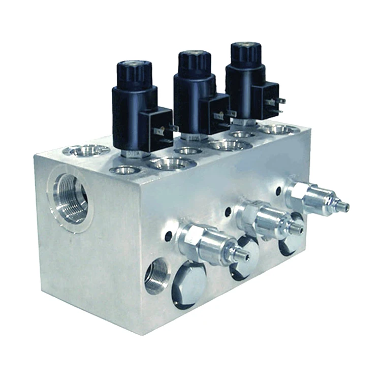 5 Axis Precision Custom  CNC Machining Aluminium Valves Block Hydraulic Manifold Block