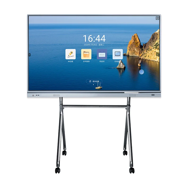 55/65/75/86/98inch Mostly chosen High brightness full 4k screen wireless interactive whiteboard system for meeting-room