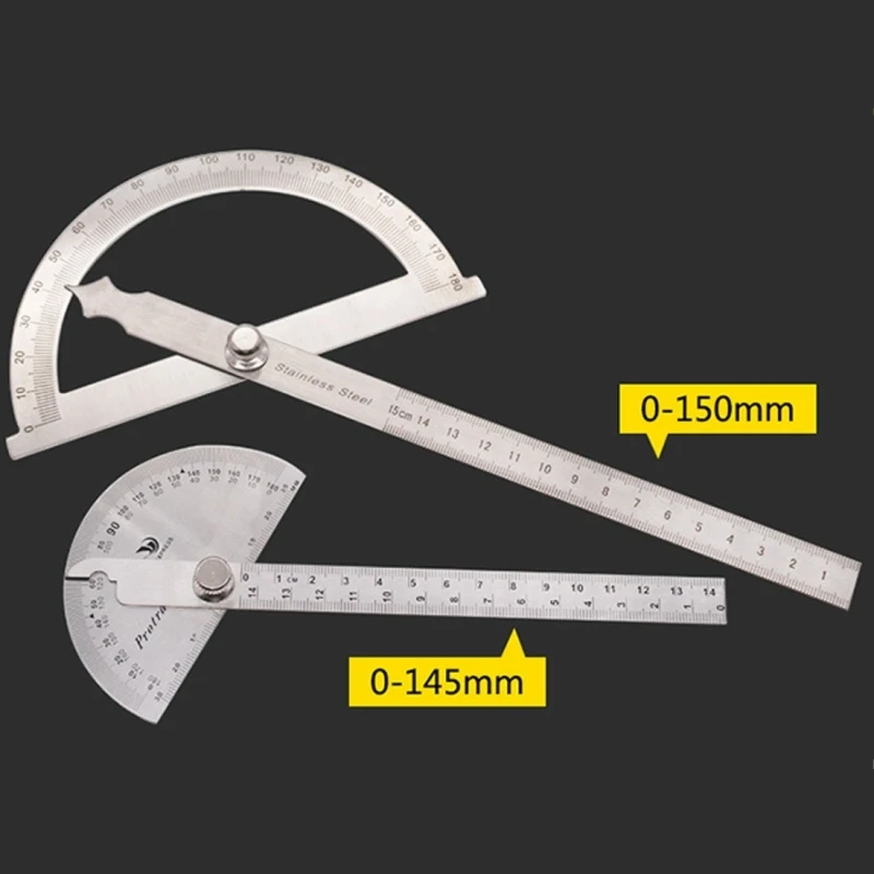 
0-180 Degree Stainless Steel Protractor 