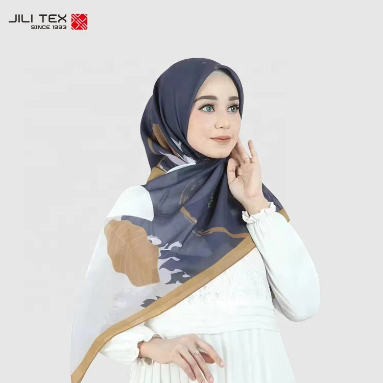 tudung borong china factory custom bawal Printed Cotton voile Muslim Hijabs easy to shape Scarves printing hijab