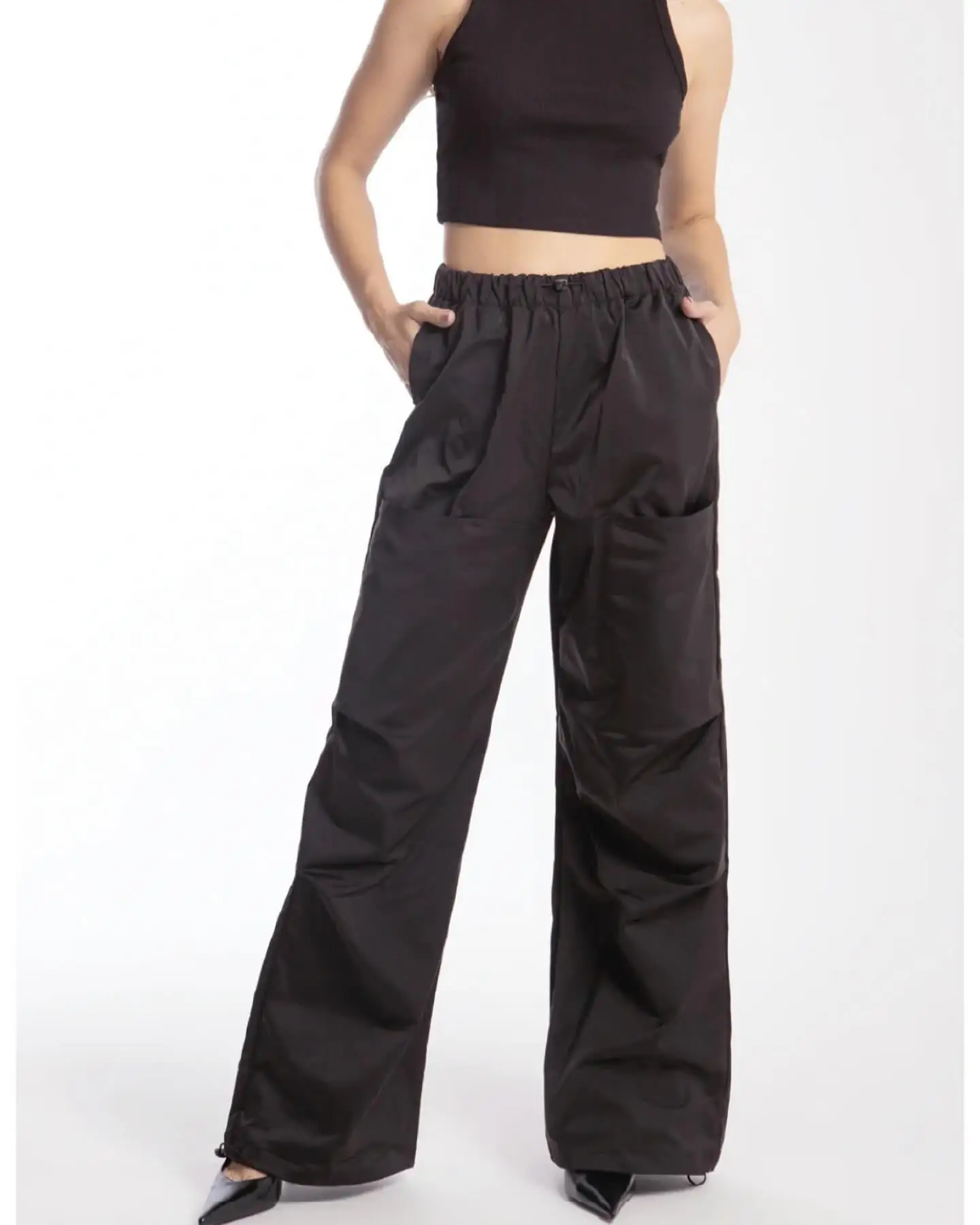 Woman Baggy Snow Pants Balloon Parachute Pants Unisex Adult Wide Leg Trousers Pantalones  Cargo Pants Lady Streetwear