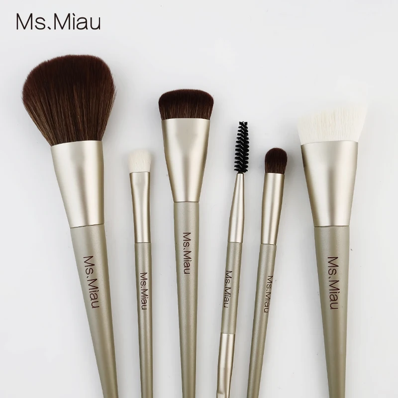 BELLEZA Double-ended eyebrow brush high quality handmade makeup brush set