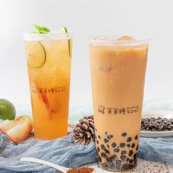 Hot sells Custom 360cc 500cc 700cc vasos plastics Disposable Plastic bubble tea milk 16oz Cups with Lid wholesale plastic cups