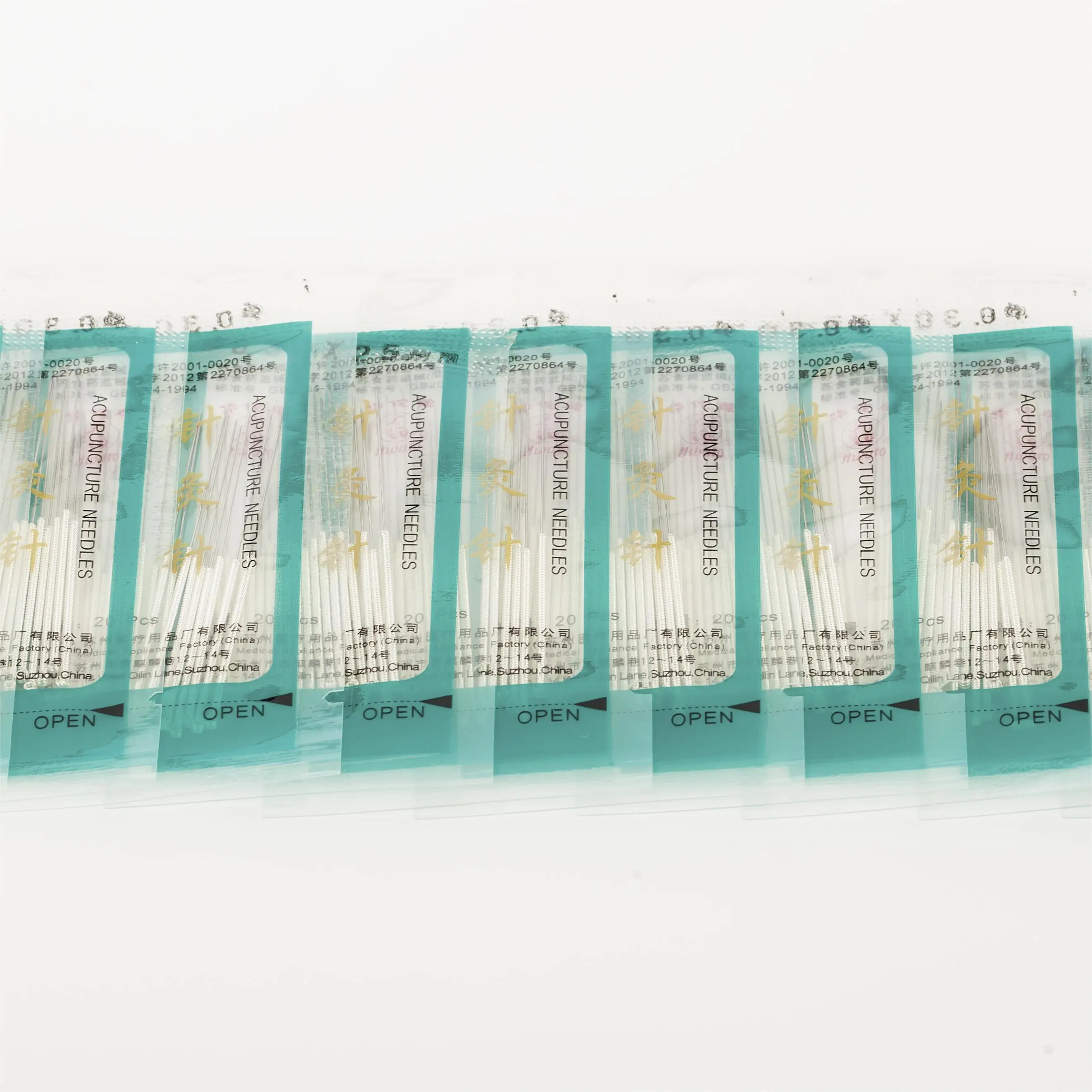 Hwato Brand plastic bag silver handle acupuncture  needle