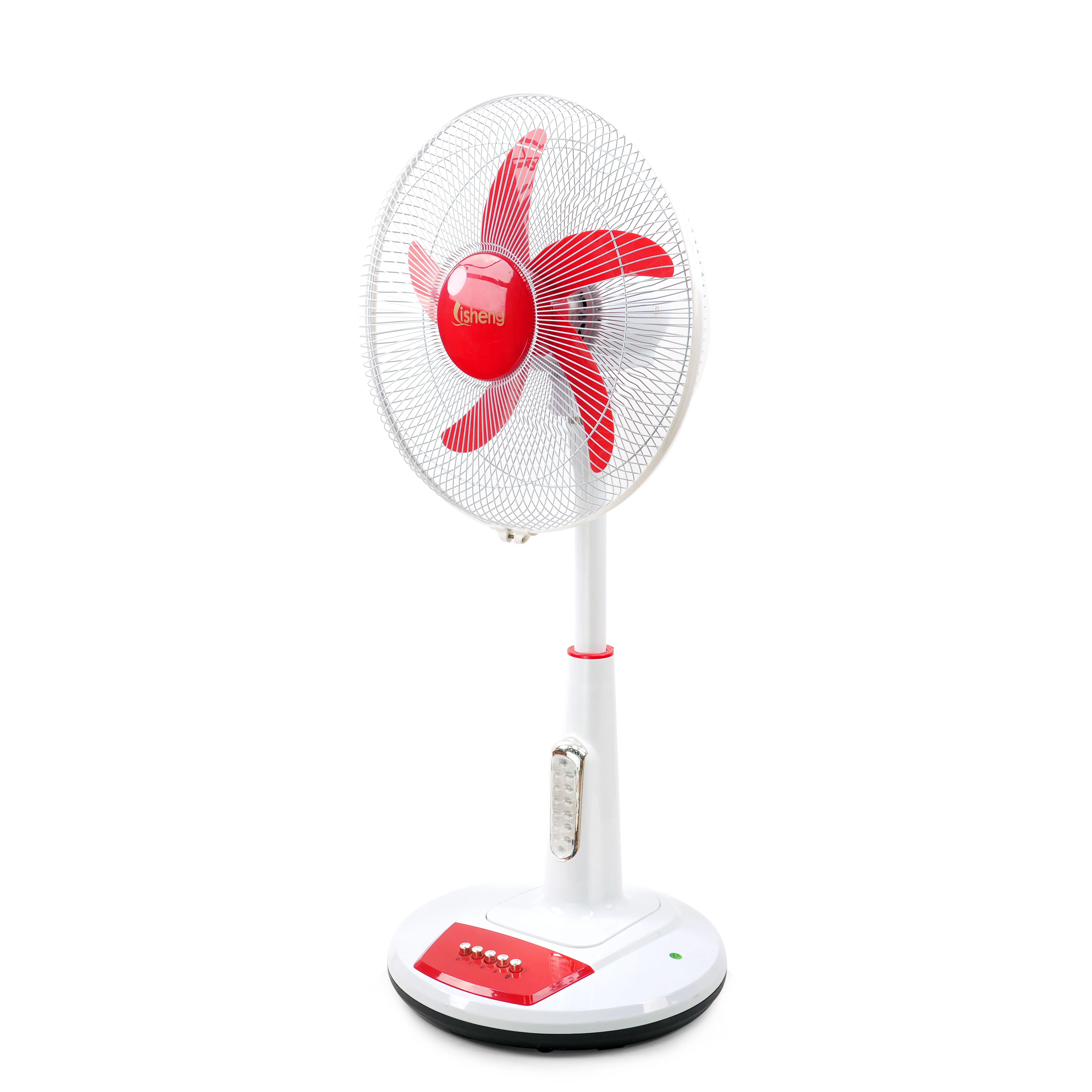 Dc Stand Fan Hot Selling 12v 16 Inch 12 Digital Plastic Ce Floor Air Cooling Fan 3 or 5 3 Speed Control Free Spare Parts Lisheng