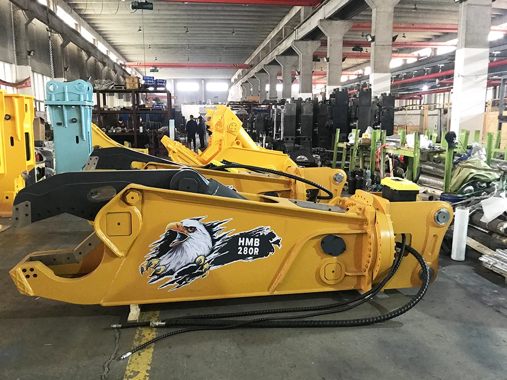 Heavy Duty Excavator Hydraulic Shear Attachments Steel Cutter Machine Excavator Scrap Shear