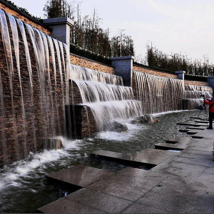 Бесплатный дизайн, декор для помещений и улицы, настенный фонтан, искусственный водопад