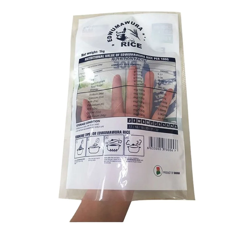 
LDPE HDPE three sides sealed heat seal plastic pe bag 