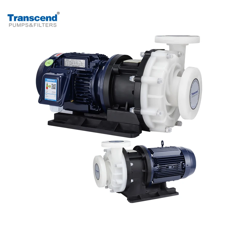 Transcend TMP Series 98% Acid Liquid Resistant H2so4 HCl Horizontal Endurable Plastic PVDF Magnetic drive Pumps