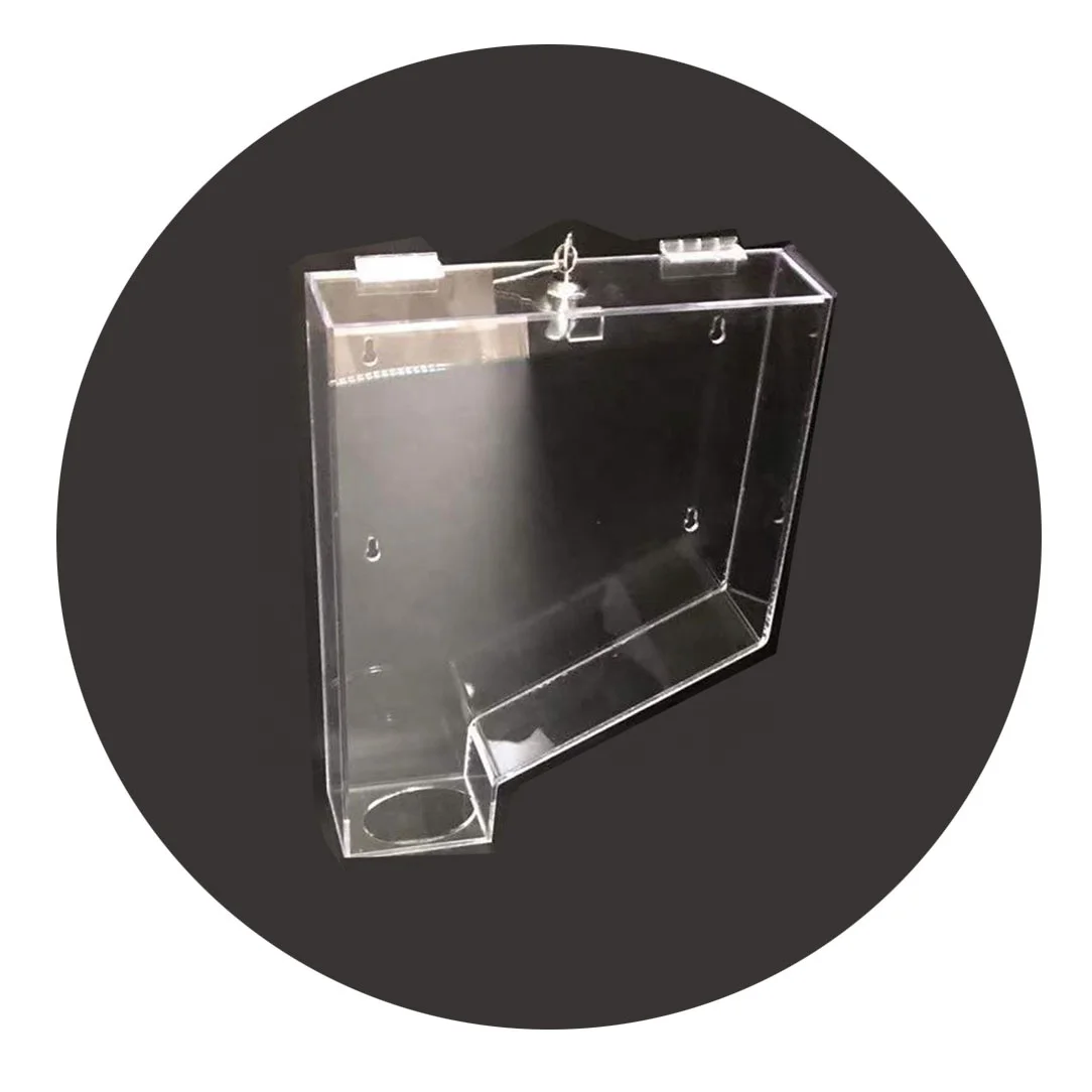 custom design wall mounted transparent clear acrylic perspex condom dispenser