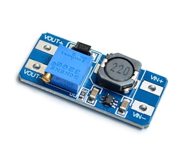 (Electronic Components)Module 2A board input voltage 2-24V to 5/9/12/28V adjustable 3608 Module MT3608