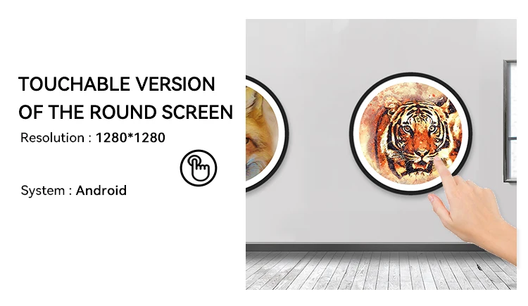 OEM Size  Circular Media Player Tft Ips Touch Lcd Screen Panel Board Kits 4K Android Circular Round Lcd Monitor Display full HD