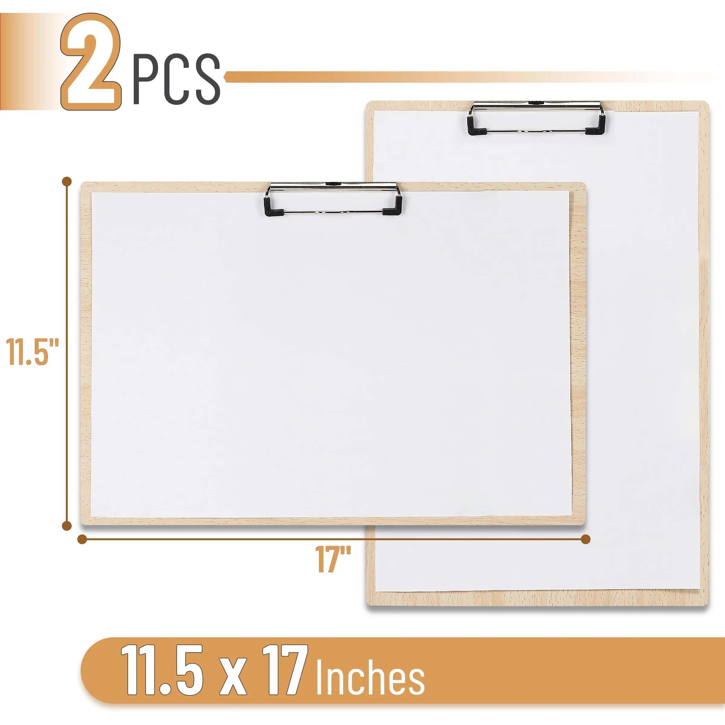 Self-Owned Factory Clipboards 11.5x17 Inches Oversized Vertical Horizontal Wooden Board Art Painting Clip Horizontal Clipboard