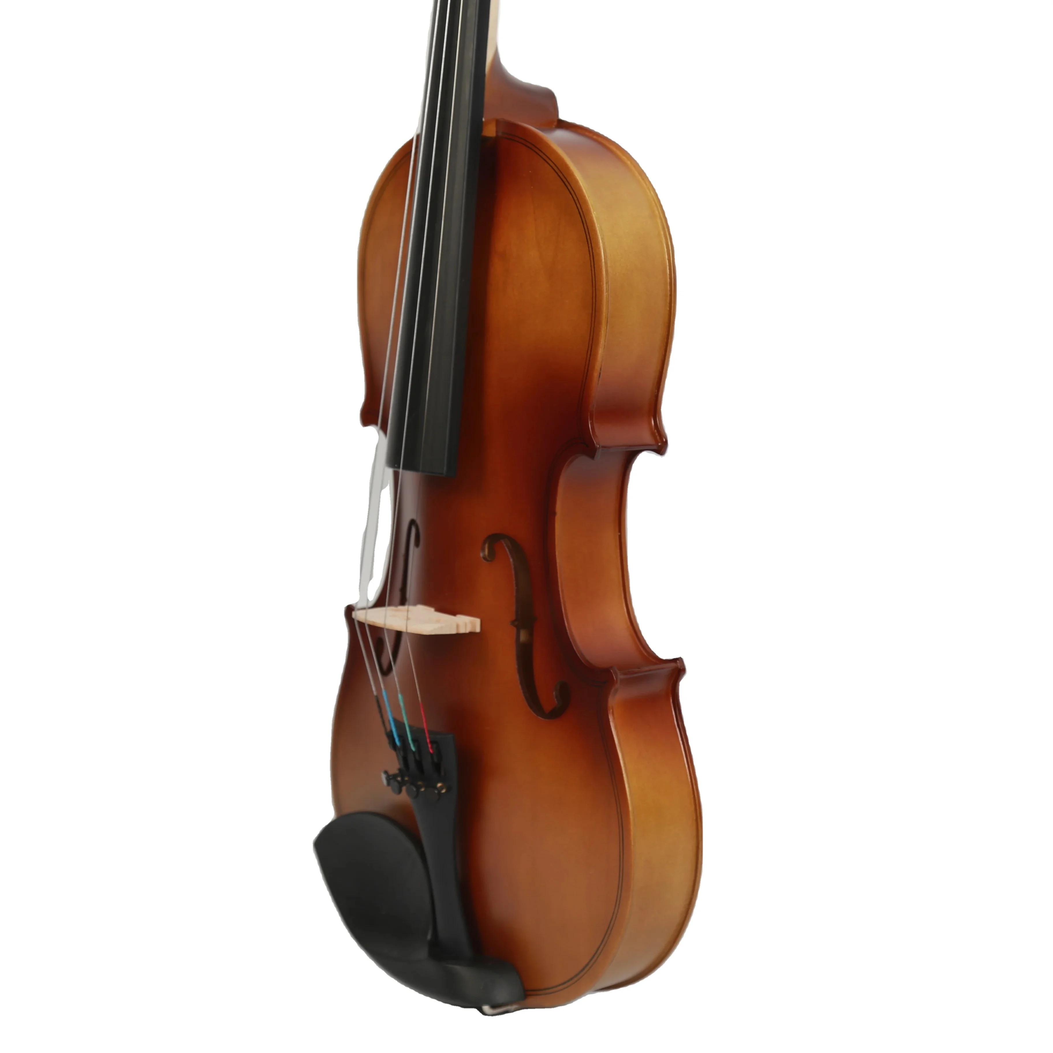 China Factory Customized 4/4-1/8 Handmade Beginner Student Violin with Octagonal Bow Laminated with Light Triangle case