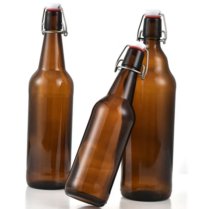 Swing Top Bottles with Airtight Lids for Oil Vinegar Beverage Liquor Beer Water Soda 330/500/750/1000 ml