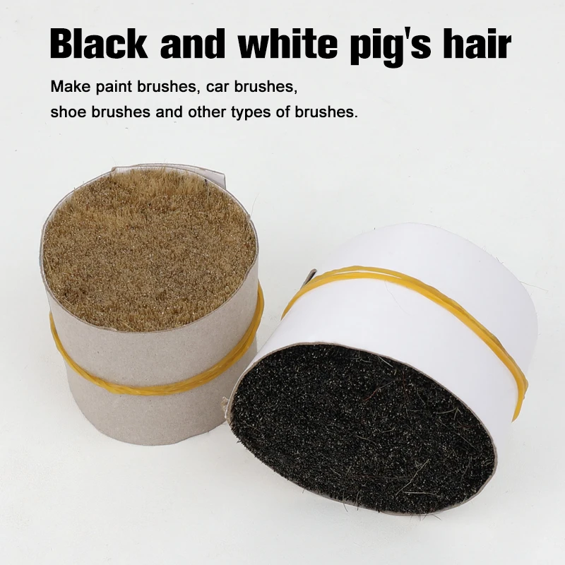 Factory Wholesale High Quality Boiled Pure Natural Bristle Filament Hair Mixture Pig Bristles raw material for Brush