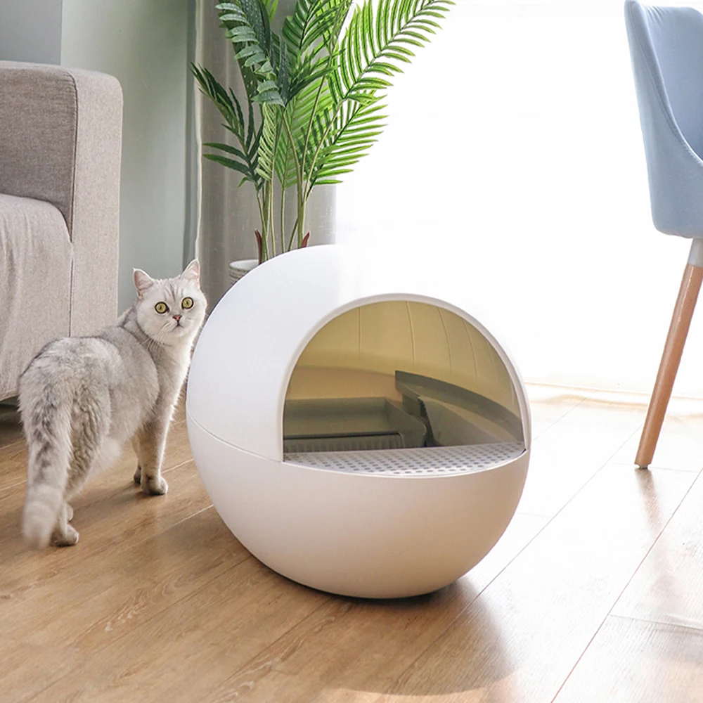 The New egg-shaped full-automatic intelligent cat litter box cat egg closed cat litter box