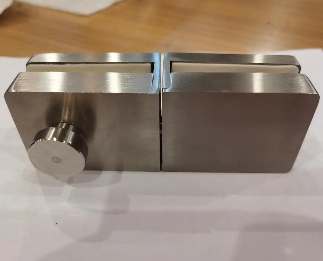 Stainless steel  toilet glass door bolt with indicator H010A single bathroom door latch or lock no  glass cutting