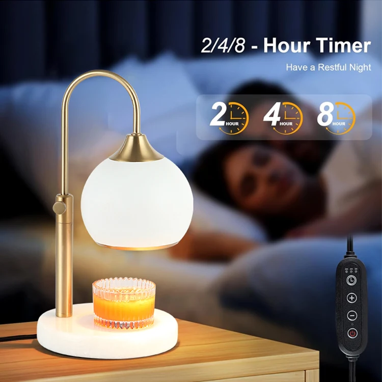 New Design Wax Melt Metal Lamp Custom Bedroom Headboard Decoration Time Dimming Aromatherapy LED Desk Lamp