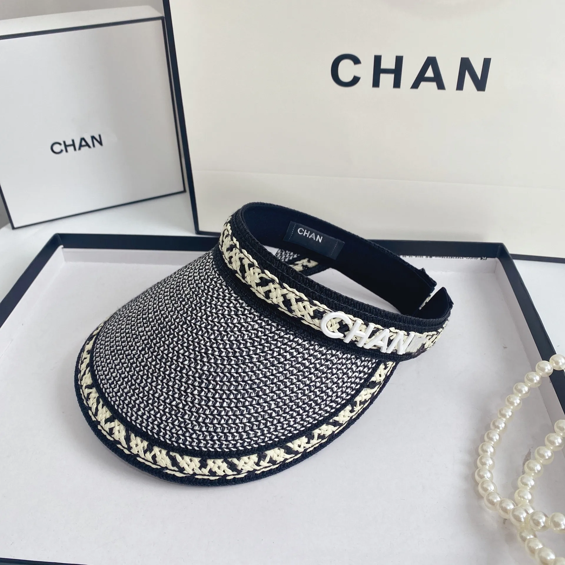 2022 Новое поступление Летняя модная дизайнерская Солнцезащитная шляпа брендовая Повседневная затеняющая уличная соломенная головная повязка пустая