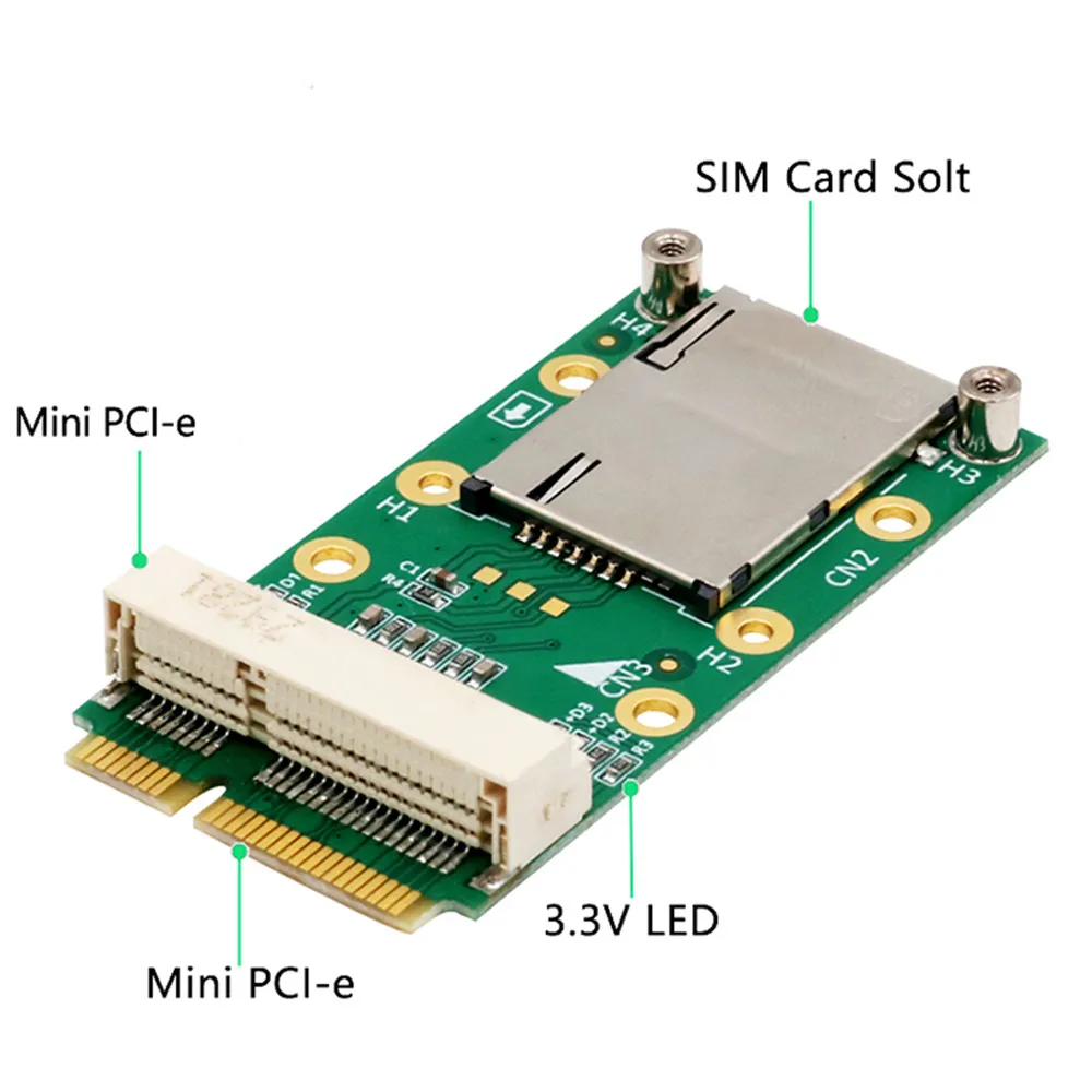USB-адаптер Taidacent Mini PCIE преобразователь PCI-PCIE для 3G/4G модуля с держателем