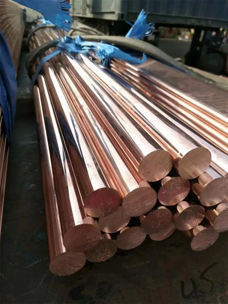 DIN EN GB JIS BS standard pure red copper material copper bar copper rod price
