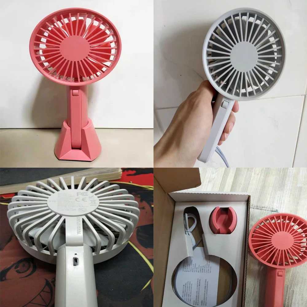 New Handheld Fan USB Charging Mini Portable home appliances Mute Small Electric Fan Lash Fans