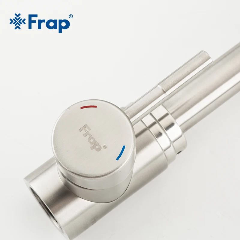 
Frap Brushed Hot Cold SUS 304 Kitchen Faucet 