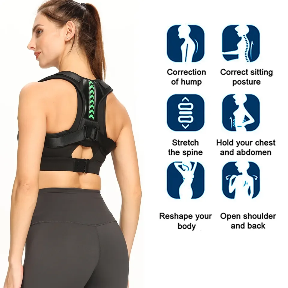 Custom Adjustable Scoliosis Back Support Brace For Men Women Neoprene Belt Posture Corrector