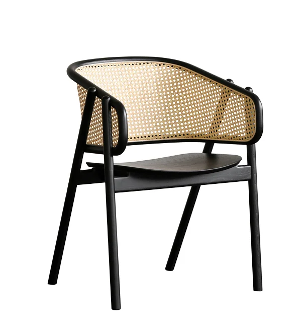 Comfortable Solid Wood Rattan Chairs  Office  Dining Chairs for Living Rooms Coffee ShopsHotel restaurant wooden chair