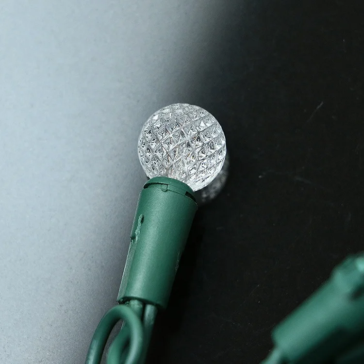 Christmas String Outdoor Street Light Decoration Holiday Lighting G14 global LED faceted bulb string Lights set