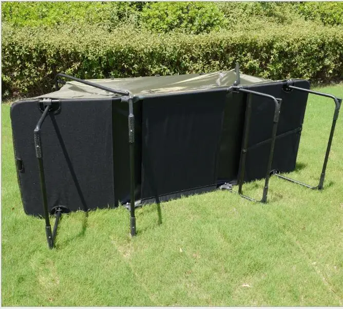 2-Person Durable Nylon Folding Fishing Tent Double Layers Aluminum Pole Steel Frame Oxford Cars Outdoor Recreation Camping