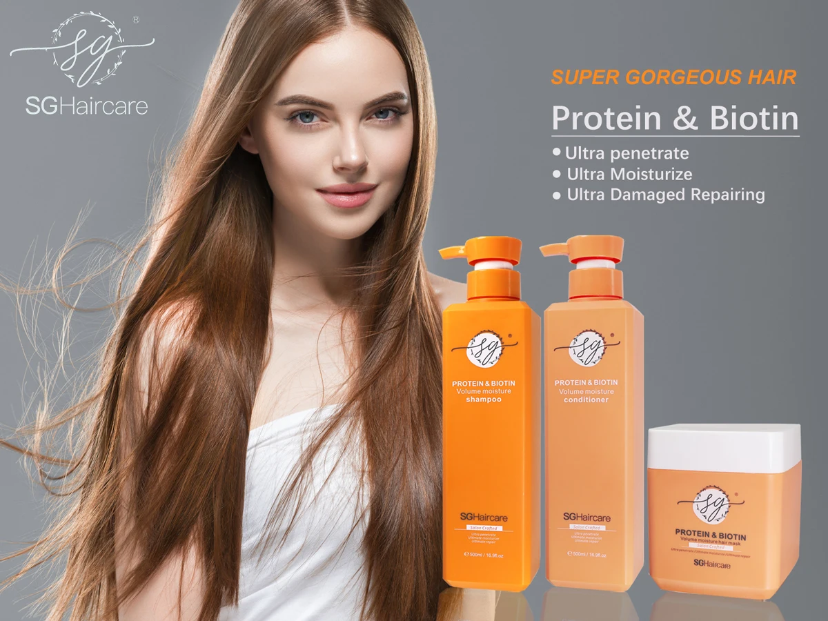 SG deep conditioner cream professional salon silk protein biotin hair mask 500ml