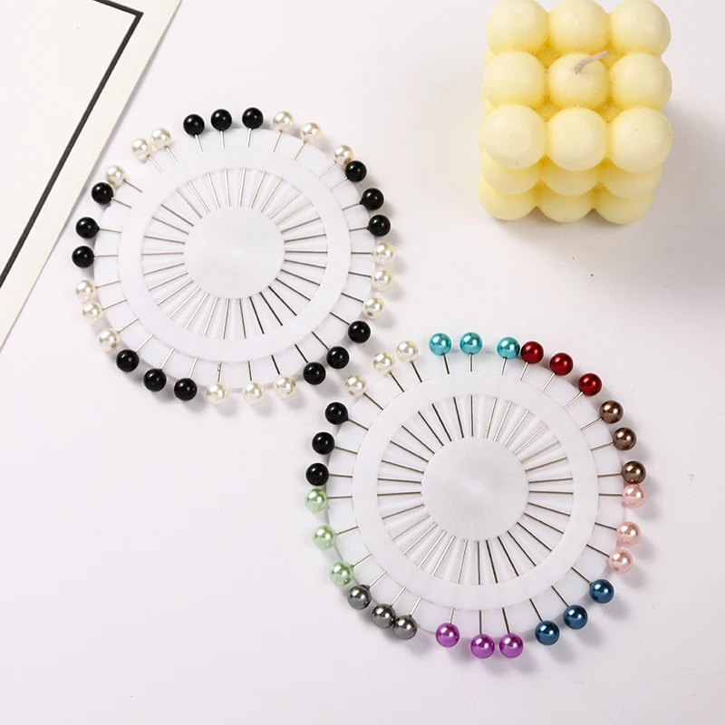 100Pcs Crystal Acrylic Diamond Head Pins 8*54mm Big Size Sewing Corsages Flower Pins Long Floral Diamond Wedding Gifts Parties