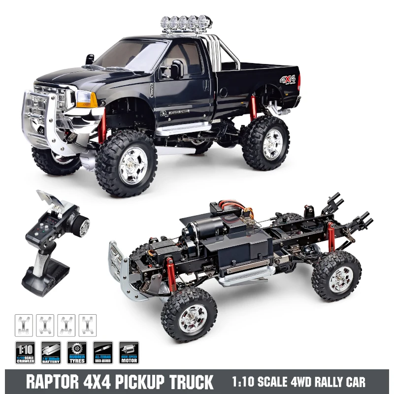 HG TRASPED P410 1/10 Scale 2.4G Full Proportional 4x4 Crawler Vehicles 2 Speed no Battery Charger RC Car Pick Up Truck