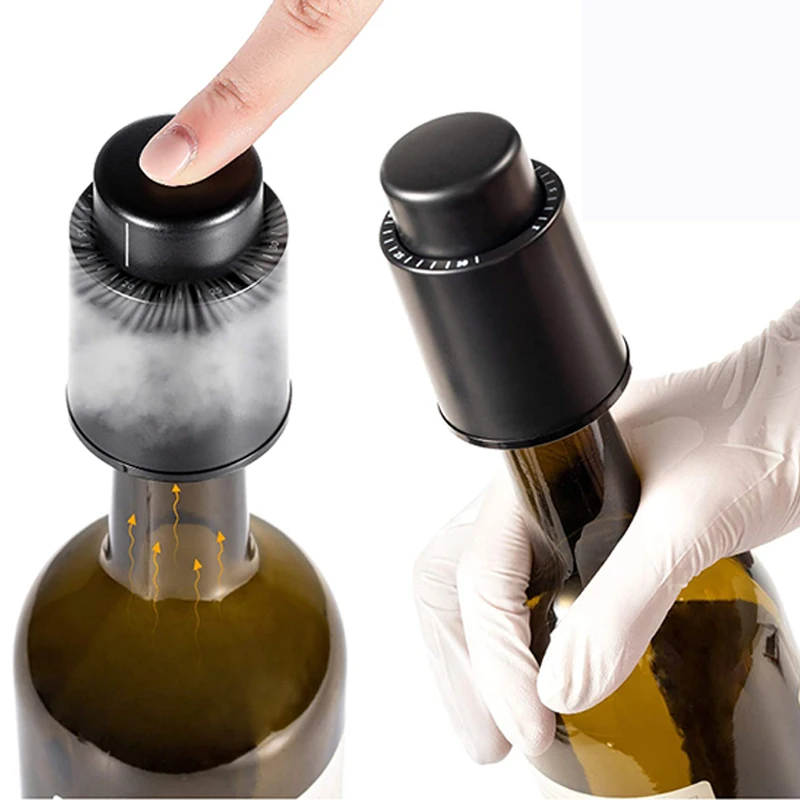 Винные бутылки пробки вакуумные винные пробки многоразовые винные консерванты со шкалой времени