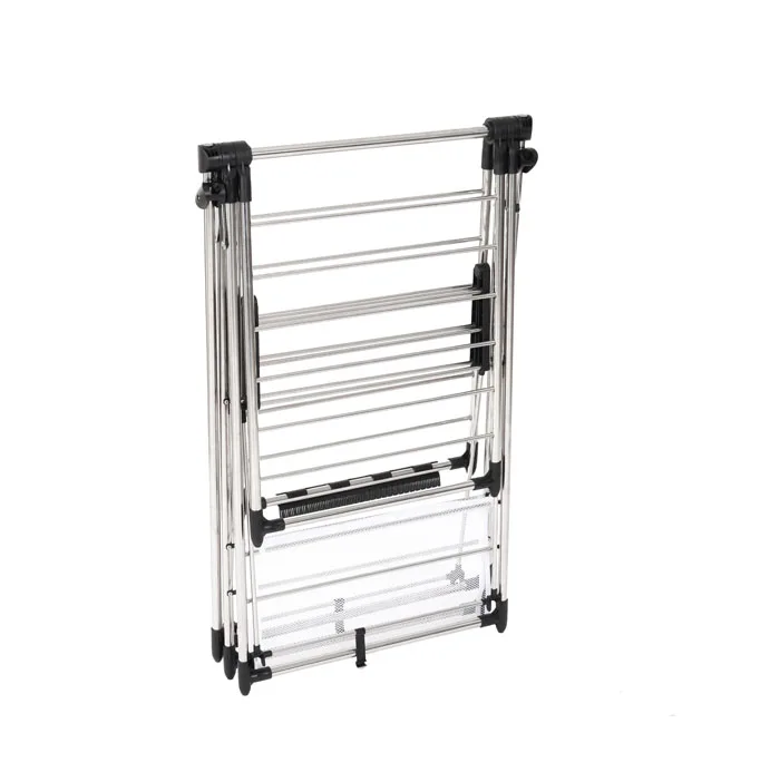 WIREKING 2023 New 14M Drying Space Stainless Steel Cloths Dry Stand Have Socks Clip Shoe Holder Clothes Drying Racks