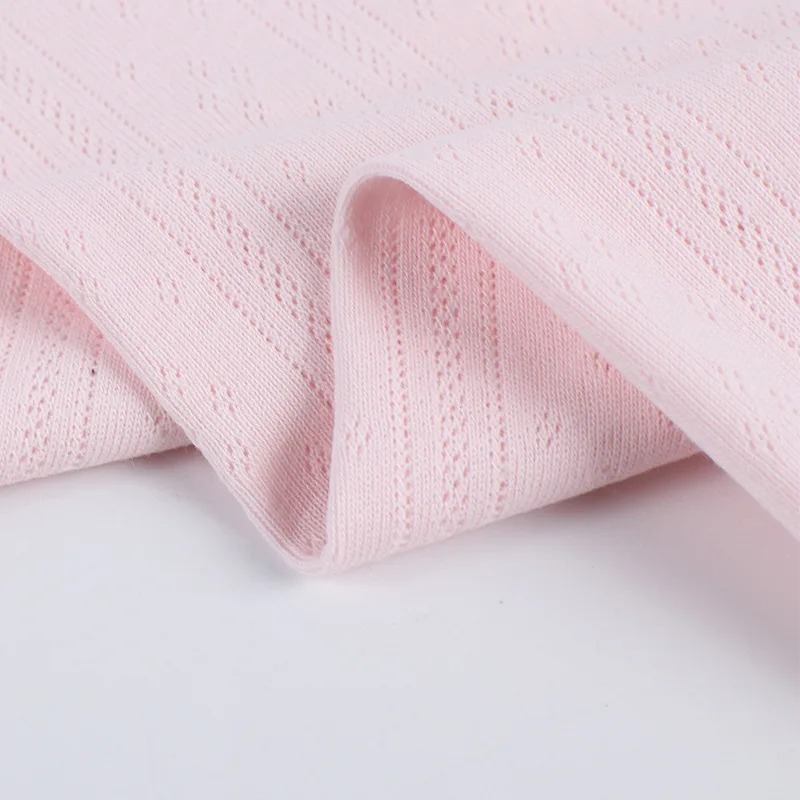 High-quality Eco-friendly Organic Cotton Cool Knitted Jacquard Fabric Breathable Comfortable Fabric Baby Fabric