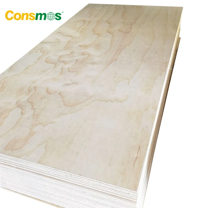 1220*2440mm e1 poplar core pine commercial plywood sheet for furniture