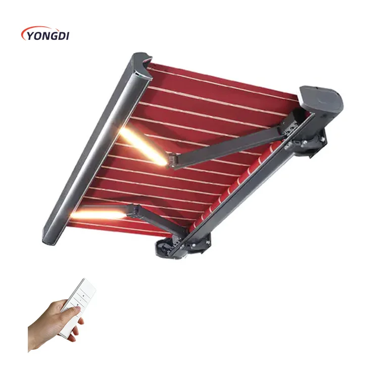 Motor cassette electric design home door fabric patio aluminum outdoor retractable canopy awning