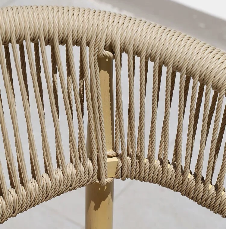 rattan synthetic outdoor restaurant garden rattan wood bistro table and chairs and umbrella